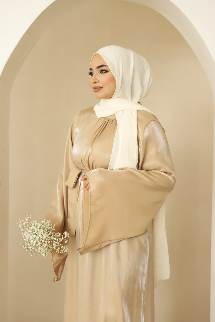 Bahar Perlmutt Kleid in Beige