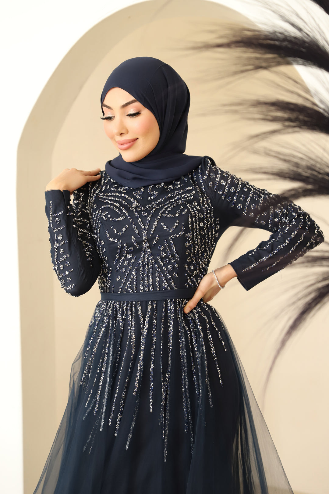 Fery Couture Abendkleid in Blue