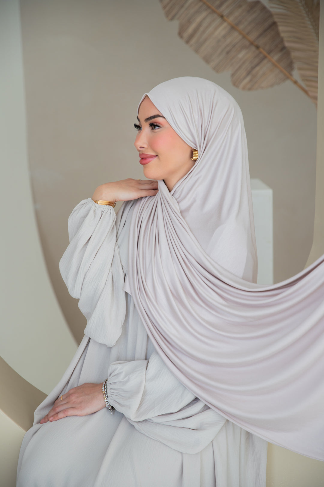 Premium Jersey Hijab in Ivory