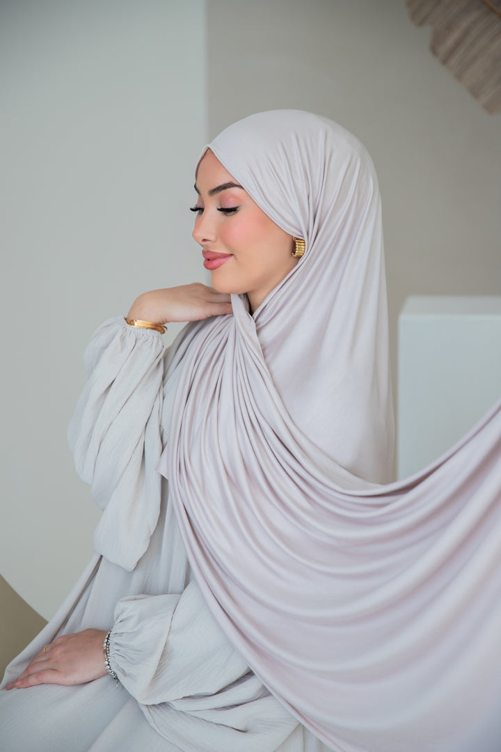 Premium Jersey Hijab in Ivory