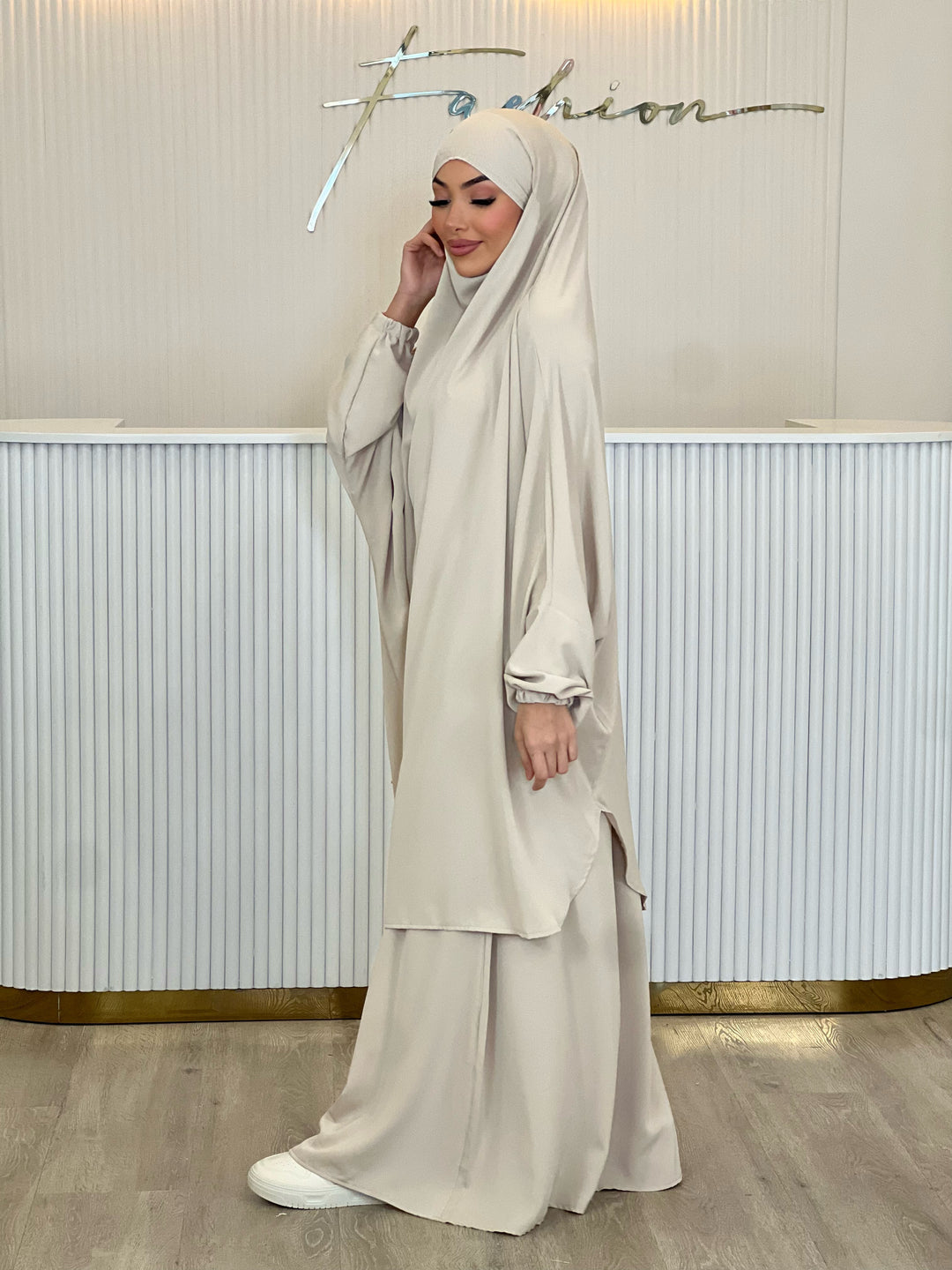 Medina Jilbab Set in Beige