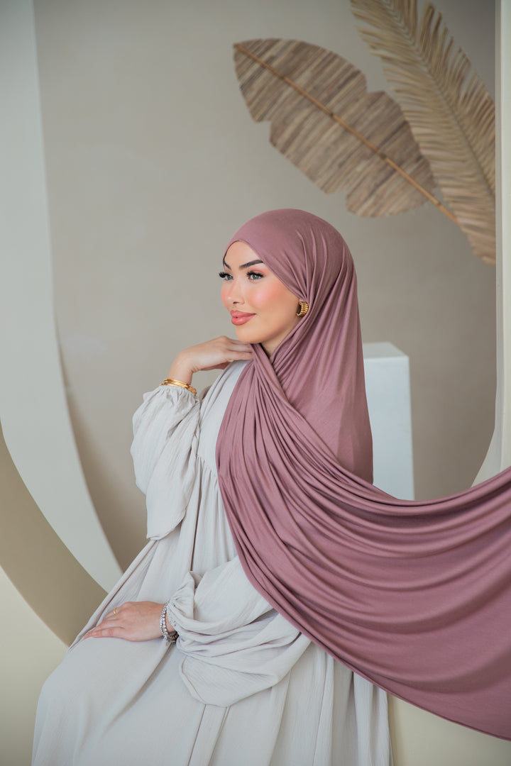 Premium Jersey Hijab in Mauve