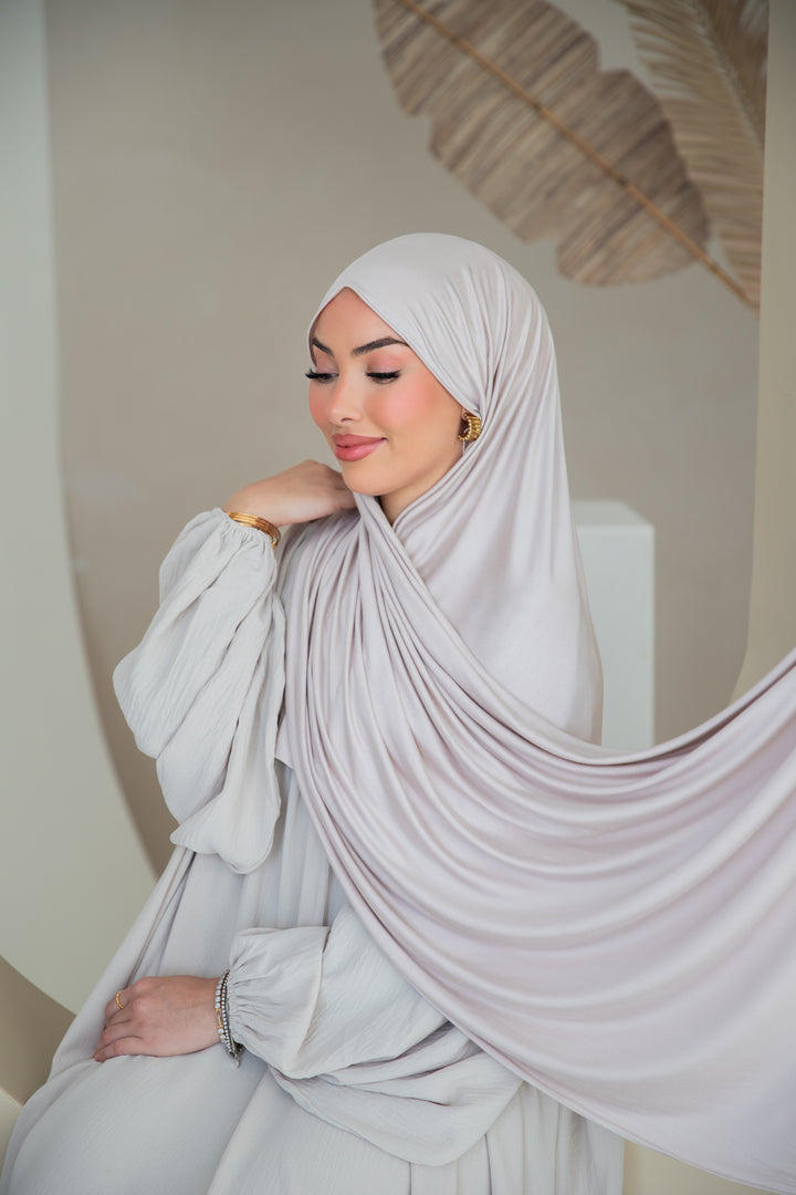 Premium Jersey Hijab in Ivory