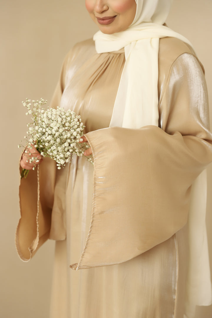 Bahar Perlmutt Kleid in Beige