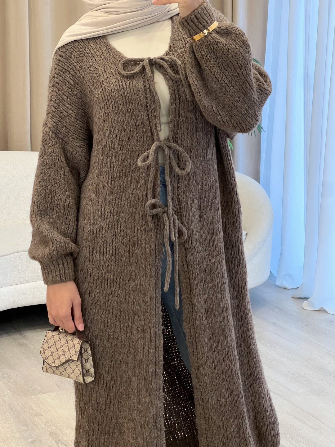 Wolkenweich Oversized Cardigan in Mocha